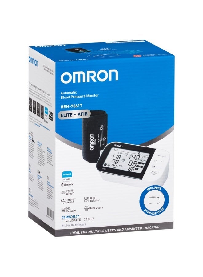 Omron HEM 7361T Bluetooth Blood Pressure Monitor with Cuff Wrapping Guide, Hypertension Indicator, Japanese Technology, Intellisense Technology, and Most Recommended Brand by Doctors for Accurate Measurement - Image 3